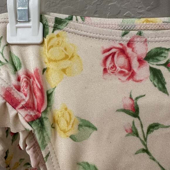 Janie & Jack Pink Floral Rash Guard 2-Piece Swimsuit - Picture 5 of 11